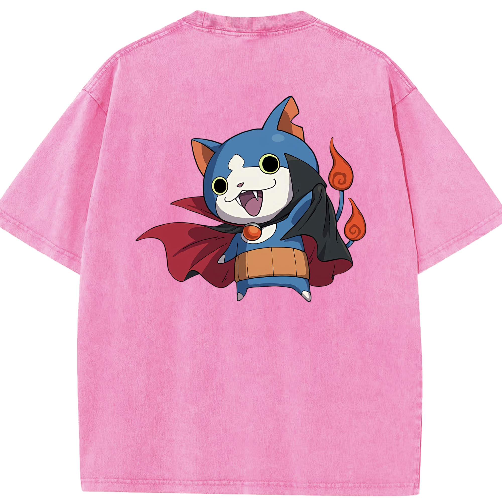 （画像用） 妖怪ウォッチ Yo-kai Watch 綿100% ヴィンテージ風 半袖Tシャツ（背面プリント）